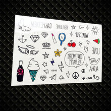 Load image into Gallery viewer, Jurassic Dinosaurs Tattoo Stickers Waterproof Water Transfer Tattoo Fake Flash Tattoo Kids Body Arm Cartoon Tatoo Children