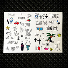 Load image into Gallery viewer, Jurassic Dinosaurs Tattoo Stickers Waterproof Water Transfer Tattoo Fake Flash Tattoo Kids Body Arm Cartoon Tatoo Children