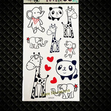 Load image into Gallery viewer, Jurassic Dinosaurs Tattoo Stickers Waterproof Water Transfer Tattoo Fake Flash Tattoo Kids Body Arm Cartoon Tatoo Children