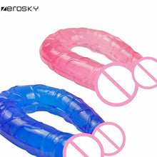 Load image into Gallery viewer, Zerosky Realistic Jelly Dildo Double Dong Sex Toys for Woman Silicone Penis Stimulation Dildos Male Rubber G Spot Massager